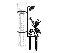 Piquet de pluviomètre de cour en acier inoxydable, décoration de jardin avec tube visible pour l ' entretien des, affichage de référence, compteur de pluie décoratif, marqueur de pluie, jauge de