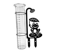 Piquet de pluviomètre de cour en acier inoxydable, décoration de jardin avec tube visible pour l ' entretien des, affichage de référence, compteur de pluie décoratif, marqueur de pluie, jauge de