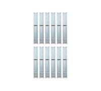 Piquet de sol en forme de L 12 pcs Acier galvanisé 5 x 5 x 50cm