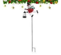 Piquet Lumineux de Noël pour Jardin Lanterne Solaire Bonhomme de Neige LED | Piquet solaire bonhomme de neige pour Noël pour Jardin Extérieur Cour Terrasse Pelouse Chemin Parc Massif