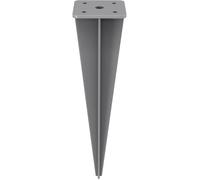 Piquet pour fixer le poteau du store latéral SONGMICS - Gris - 11,5 x 11,5 x 46 cm - Accessoire de store latéral