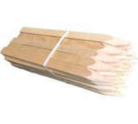 Piquets bois hêtre 50 pcs 30 cm 25x25 mm pointus tuteur tomate jalon jardin marquage clôture poteaux bois