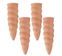 Piquets d'arrosage de jardin - 4 pièces - Arroseur automatique | Piquets d'arrosage en terre cuite pour l'intérieur pour parterres surélevés, balcon, pelouse, terrasse