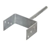 Piquets de clôture 6 pcs Argenté 14x6x30 cm Acier galvanisé