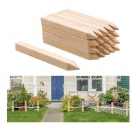 VEVOR Piquets de Clôture Jardin en Bois, Lot de 20, Poteaux Bois à Pointe 25,4 x 25,4 x 304,8 mm, Piquets pour Clôtures Anti-érosion, Délimiter Les Zones de Jardin, Support de Croissance de Plantes