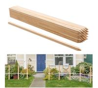 Piquets de Clôture Jardin en Bois-VEVOR-Lot de 25-19,05 x 19,05 x 914,4 mm-Piquets pour Clôtures Anti-érosion