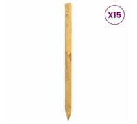 Piquets de clôture - Poteaux de clôture 15 pcs - vidaXL - bois de pin massif - vert - 60 cm - bois imprégné 3927748