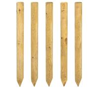 Piquets de clôture - Poteaux de clôture 5 pcs - vidaXL - bois de pin massif - vert - 60 cm - bois imprégné 6614974