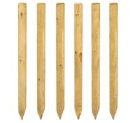 Piquets de clôture - Poteaux de clôture 6 pcs - vidaXL - bois de pin massif - vert - 150 cm - bois imprégné 5914680