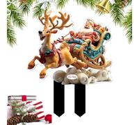 Piquets de Décoration de Noël pour Extérieur Décorations Extérieures | Fournitures De Fête Décorations Pour Pelouse Jardinière Patio Pots De Fleurs