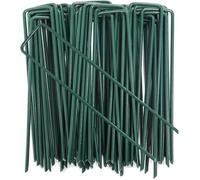 Piquets de Fixation - Acier Galvanisé - 100pcs - 150x25mm - Ø 3mm - Vert