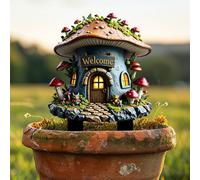 Piquets de jardin en acrylique, champignon elfe, décoration de chalet pour cour et pelouse