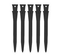 Piquets de Jardin en Métal Noir Lot de 10 Ancres Métalliques pour Bordures | Piquets de Fixation pour Sol pour Jardin Pelouse Cour Terrasse Parterre Fleurs Extérieur Trottoir