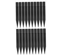 Piquets de Sol pour Lampes Solaires, Plastique Noir Renforcé | Diamètre Intérieur 10mm, Surface Résistante aux Intempéries, Installation Rapide, Adaptés aux Torches de Jardin et Bornes