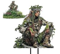 Piquets Décoratifs de Jardin Forme de Fée en Acrylique 2D avec Installation | Piquet de fée en acrylique 2D pour pot pour extérieur, porches, patio, cour, gazon, printemps, nature,