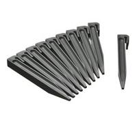 Piquets pour bordures de jardin Ancres en polypropylene Lot de 10 Gris