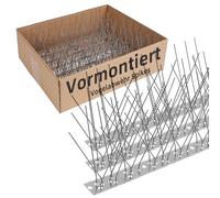 Piquets répulsifs à oiseaux pré-montés pour toit et fenêtre, pigeons en acier inoxydable et protection contre les oiseaux pour corbeaux, mouettes et petits oiseaux, kit de couverture de 10,56 m
