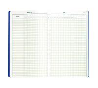 Exacompta Piqûre 40x24 cm – Pointage 46 lignes – 80 pages – Couleurs assorties