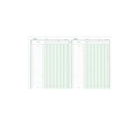 Exacompta Piqûre comptable Achats 320x250 mm 15 colonnes/2 pages 33 lignes 80 p couleurs assorties