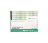 EXACOMPTA Piqûre 24x32cm - Registre des contrôles de santé et de sécurité au travail - 20 pages
