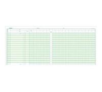 Piqûre Exacompta Ventes 32x25cm vertical 15 colonnes/2 pages 33 lignes 80p G