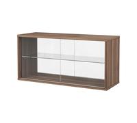 Pira Vitrine Pira Noyer - verre clair. 90x31 cm. 4 portes