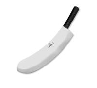 Pirge Couteau à viande Ecco, 35 cm, noir, à lame simple, couteau à herbes, couteau de boucher - Couteau de cuisine professionnel en acier inoxydable, manche ergonomique en plastique