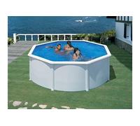 Piscine acier blanc Fidji ronde 3,70 x 1,22 m - Gré