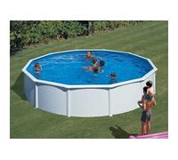 Piscine acier blanc Fidji ronde 5,70 x 1,22 m - Gré