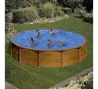 Piscine Gre acier ronde Mauritius - Ø 370 x H 132 cm (Filtre à sable)