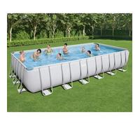 Piscine Autoportante Rectangulaire Bestway Power Steel 732x366x132 cm - Filtre à cartouche - 30.045 litres