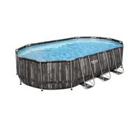 Piscine Bestway tubulaire ovale Steel Pro Max - 610 x 366 x H 122 cm (Filtre à cartouche)