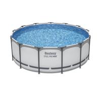 Piscine Bestway tubulaire ronde Steel Pro Max - Ø 396 x H 122 cm (Filtre à cartouche)