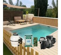 Piscine bloc polystyrène LUXE 3 x 3 x 1.50 m : Filtration à sable