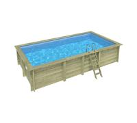 Piscine bois Aqua 7,00 x 3,75 x h1,45m - Sans dalle