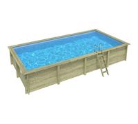 Piscine bois Aqua 8,50 x 4,35 x h1,45m - A visser