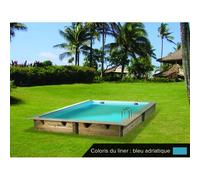 Piscine Ubbink bois Azura - 300 x 300 x H 126 cm (Filtre à sable)