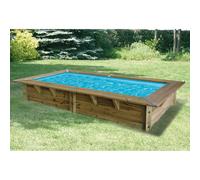 Piscine bois Azura 3,50 x 2,00 x h0,71m - Bleu