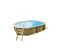 Piscine bois Azura 4,90 x 3,55 x 1,30 m - Liner bleu - Ubbink