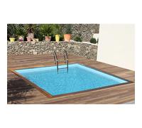 Piscine Gre bois Carra 3 - 305 x 305 x H 119 cm (Filtre à sable)