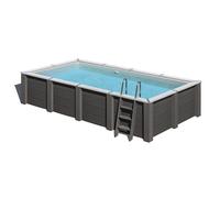 Piscine bois composite Avant Garde Nova Gre 5,95 x 3,15 x h1,26m - Sans