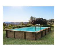 Piscine bois en kit rectangle " Murano " - 12.20 x 6.20 x 1.44 m