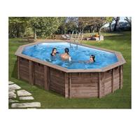 Piscine bois Macadamia 6,32 x 3,35 x 1,30 m - Gré
