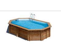 Piscine Bois modèle Gre Macadamia- Octogonale allongée 6.32m x 3.35m
