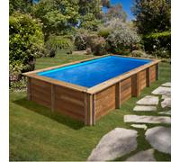 Piscine Bois modèle Gré modèle Lemon - Rectangle 3.75m x 2.00m