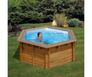 Piscine Bois modèle - Gre modèle Lili 2 - Hexagonale 2.80m