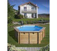 Piscine Bois modèle - Gre modèle VANILLE 2 - Hexagonale 4.00m