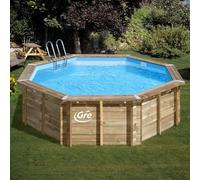 Piscine Bois modèle - Gre modèle Violette 2 - Octogonale 5.00m
