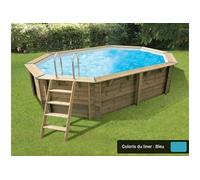 Ubbink OCEA 355 x 550 Piscine hors sol Oval Bois