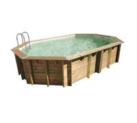 Piscine bois Océa 6,10 x 4,00 x 1,30 m - Liner beige